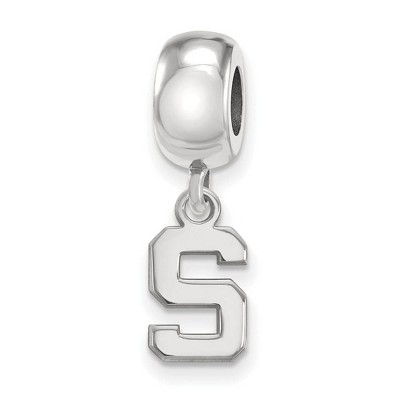 Black Bow Jewelry Sterling Silver Michigan State Spartans NCAA Bead Charm