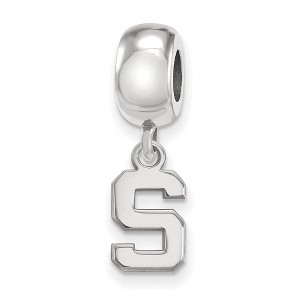 Black Bow Jewelry Sterling Silver Michigan State Spartans NCAA Bead Charm - 1 of 4