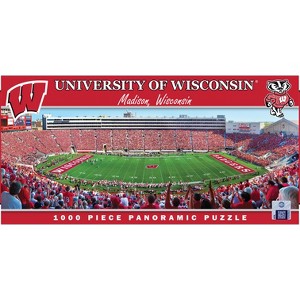 MasterPieces Sports Panoramic Puzzle - NCAA Wisconsin Badgers Center View. - 1 of 4