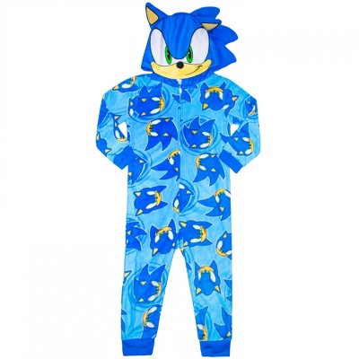 Kids Sonic the Hedgehog Blanket Sleeper with Ears