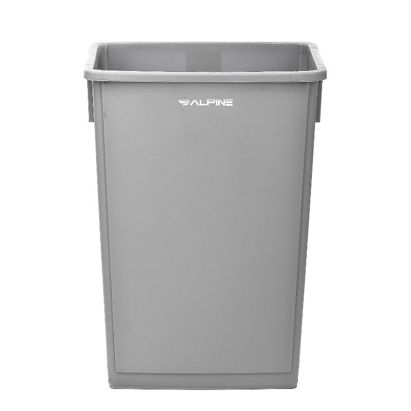 Alpine Industries Trash Can 23 Gallon Gray Commercial 3/Pack (477-GRY-3PK), 3 of 8
