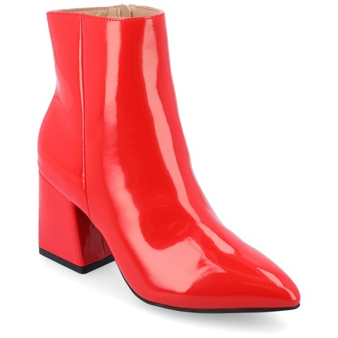 Patent hotsell red booties