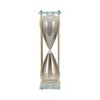 Modern Glass and Metal Hourglass with Decorative Frame for Living Room, Office, and Shelves Display - 4 of 4