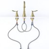 Munora 2-Handle 8-Inch Widespread Bathroom Sink Faucet, Brushed Gold with 360° Swivel Spout and Pop-Up Drain - 4 of 4