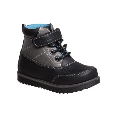 Image of Beverly Hills Polo Club Toddler Boys Synthetic Hook & Loop Casual Boots - Black/Blue, Size: 6