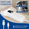 Electric Foot Callus Remover, Rechargeable Professional Pedicure Tools for Feet- White - 3 of 4