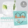 Big Dot of Happiness Thank You Doctors - Funny Doctor Appreciation Week Decorations - Drink Coasters - Set of 6 - 2 of 4