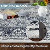 Area Rug Washable Rugs Vintage Tradition Floor Carpet Distressed Indoor Home Decor Thin Retro Accent Rug for Living Room Bedroom, Non Slip Design - 2 of 4