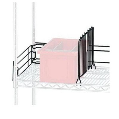 Quantum Storage Systems Back Ledge, 48"W X 4"H, Black Epoxy Antimicrobial Finish