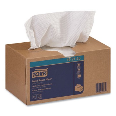 Tork Basic Paper Wiper, 1-Ply, 9 x 10.5, White, 250 / Box, 24 Boxes / Carton