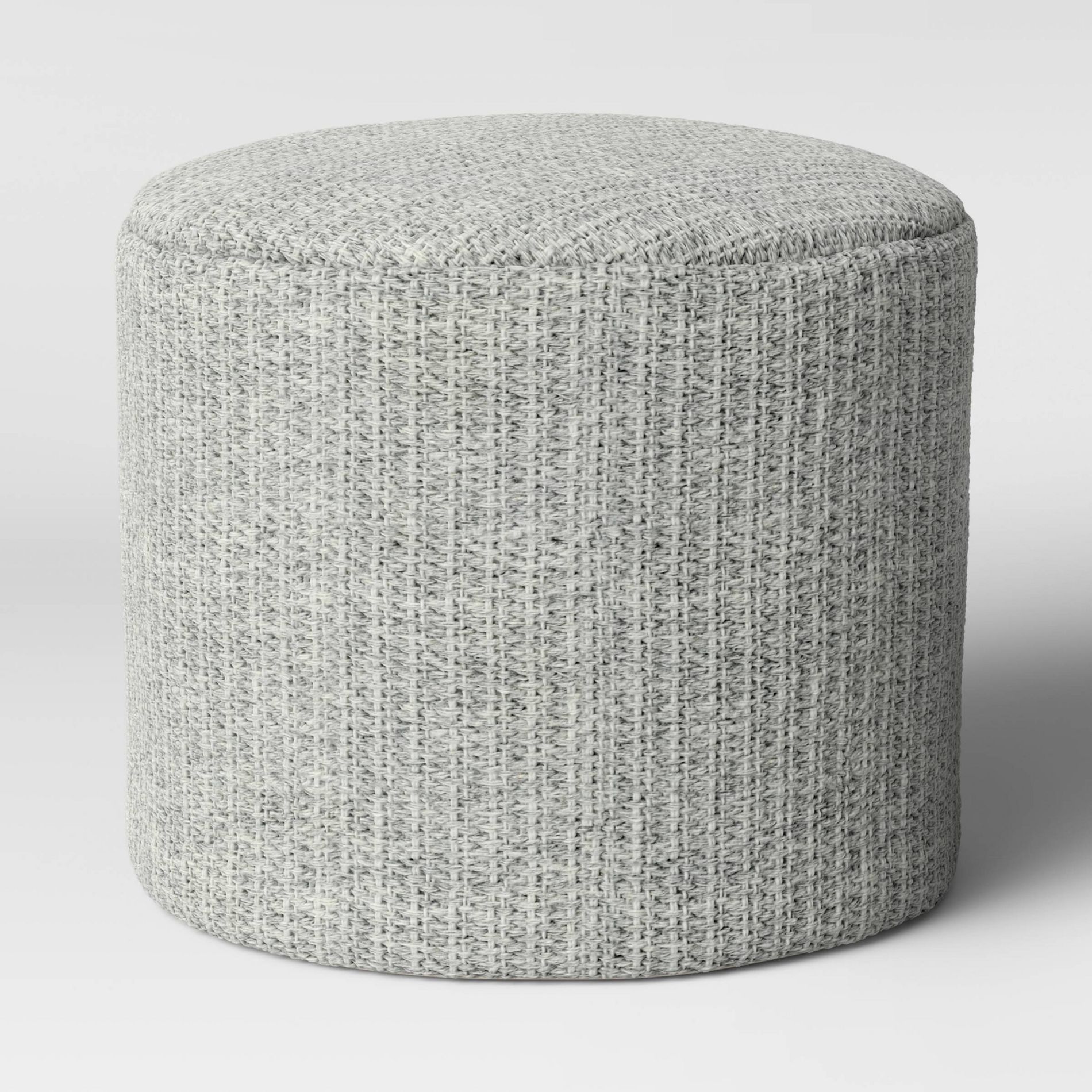 Alderson Round Pouf - Threshold™: Transitional Footrest, Wool-Blend Cylinder, No Assembly Required