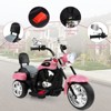 Infans 6V Kids Ride On Chopper Motorcycle 3 Wheel Trike with Headlight and Horn Pink - 2 of 4