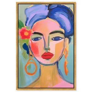 Art Remedy Jacinta s Hair with Flowers Beach Life Inspired Wall Art Framed - 1 of 4