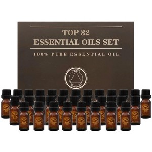 Di’Aroma 32 Piece Essential Oil Gift Set with 0.33 Fl Oz Bottles – 100% Pure Aromatherapy Oils Collection for Diffusers, Humidifiers & Relaxation - 1 of 4