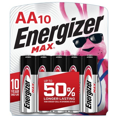 Energizer 10pk Max Alkaline AA Alkaline Batteries - image 1 of 4