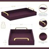Cheung's Canter Isle Linen Tray - Purple - 3 of 4