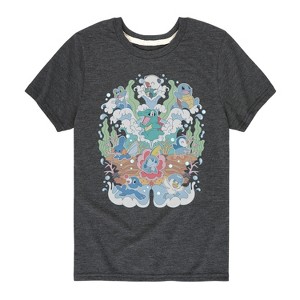 Boys' - Pokémon - Water Starters Group Short Sleeve Graphic T-Shirt - 1 of 4