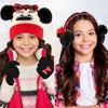 Disney Minnie Mouse Girls' Winter Hat, Earmuffs and Gloves Set, Kids Agees 4-7 - 2 of 2