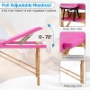 BestMassage Massage Bed Portable Massage Table with Towel Hanger Spa Table Oil Pouch Half - 3 of 4
