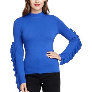 Rachel Roy Womens Ruffle-Sleeve Knit Sweater - 1 of 1
