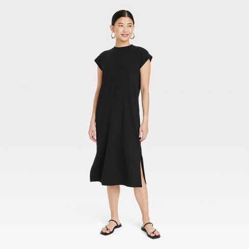 Women's Short Sleeve Midi T-shirt Dress - Universal Thread™ Brown Xl :  Target