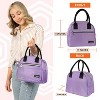 OPUX Insulated Lunch Box Women, Cooler Bag Tote Girls Kids Teen Adult, Soft Reusable Thermal Meal Prep Purse - 3 of 4