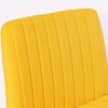 Dsvimoy Task and Office Chair Cross Legged Chair with Wheels for Home Office and Work, Yellow, 26"*22"*11" - 4 of 4
