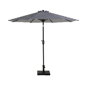 WestinTrends 9 Ft Outdoor Patio Market Table Umbrella with Square Concrete Base - 1 of 4