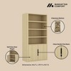 GDFStudio Sedlari 79" Modern Bookcase Cabinet with 4 Open Shelves and Hidden Storage - 4 of 4