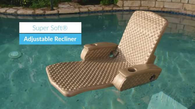 TRC Recreation Folding Baja Chair Swimming Pool Float Water Armchair, 2 of 8, play video