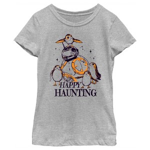 Girl's Star Wars Halloween Happy Haunting T-Shirt - 1 of 4