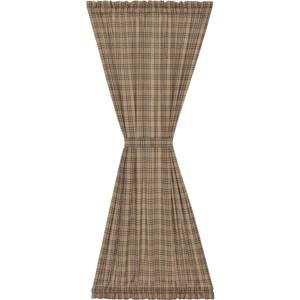 Sawyer Mill Charcoal Plaid Door Panel   VHC Brands - 1 of 4