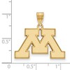 Black Bow Jewelry 14k Yellow Gold Minnesota Golden Gophers NCAA Medium Pendant - 2 of 3