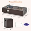 COZONY 36/48/56" Propane Fire Pit Table, 50,000 BTU Dual-Use Outdoor Heater with Wind Guard & Cover - 4 of 4
