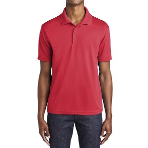 Mafoose Men's Short Sleeve PosiCharge Ultra-Fine Flat Back RacerMesh Polo Shirt - 1 of 4