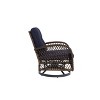 Maliang 3 Piece Outdoor Swivel Rocker Patio Chairs, 360¡ã Rocking Patio Conversation Set with Cushions & Glass Coffee Table for Backyard - 4 of 4