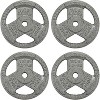 Sapphtopaz Standard Cast Iron Weight Plates for Barbell, 1-Inch Barbell Plates for Strength Training in Home & Gym, Multiple Weights - 4 of 4