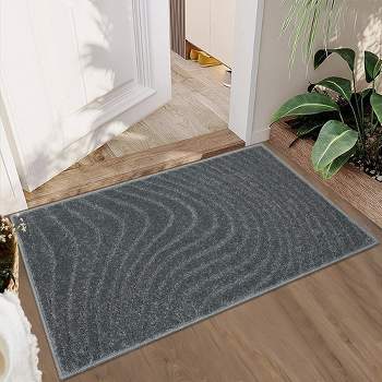 Modern Geometric Wave Area Rug Thick Non-Shedding Stain-Resistant Rug Carpet