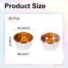 Unique Bargains Round Greaseproof Single-sided Aluminum Foil Cupcake Liners for Party 50 Pcs - 2 of 4