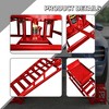 HANPURE 2 Pack Hydraulic Car Ramps 5T 11000lbs Low Profile Car Lift Service Ramps Truck Trailer Garage,Height Hydraulic Vehicle Ramps (Red) - 3 of 4