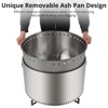 Smokeless Fire Pit, Outdoor Wood Burning Portable Firepit with Removable Ash Pan, Bonfire Pit with Poker, Stand for Outside, Backyard, Patio - 3 of 4