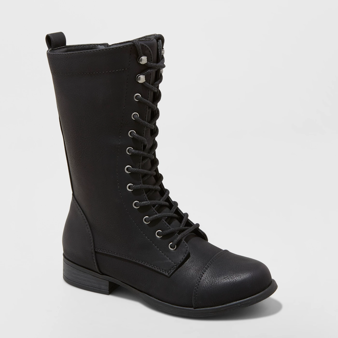 Women's Lene Faux Leather Lace Up Fashion Bootie - Universal Thread™ Black