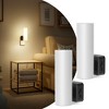 DORESshop 2-Pack Modern Plug-In LED Night Lights-3000K Soft White, Dimmable 0-100LM with Dusk to Dawn Sensor - 2 of 4