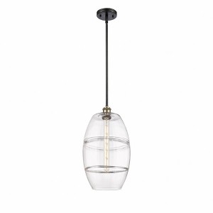 Vaz - 1 Light Stem Hung Mini Pendant In Industrial Style-18.5 Inches Tall and 10 Inches Wide - 1 of 1