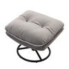 CAVINAS 360° Swivel Accent Chair with Ottoman,Modern Lazy Chair for Living Room,Upholstered Armchair with Metal Base,Living Room Furniture - 3 of 4