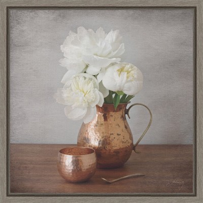 Amanti Art Vintage Peony Dreams III by Felicity Bradley Canvas Wall Art Print Framed 16-in. x 16-in.