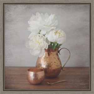 Amanti Art Vintage Peony Dreams III by Felicity Bradley Canvas Wall Art Print Framed 16-in. x 16-in. - 1 of 4