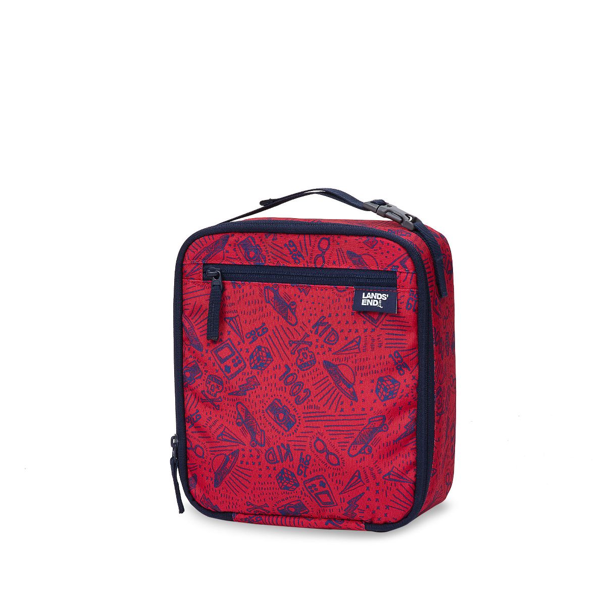 Lands' End Kids Insulated EZ Wipe Printed Lunch Box - thumbnail 4