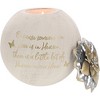 Pavilion Gift Company - Because Someone We Love Is In Heaven, There Is A Little Bit Of Heaven In Our Home - Round 5 Inch Tealight Candle Holder - 3 of 4