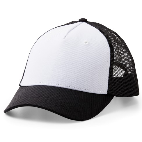 Cricut Trucker Hat Blank Black/white : Target